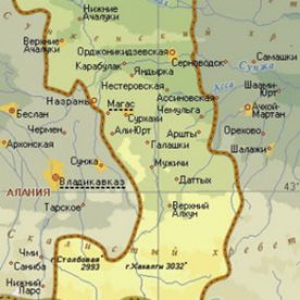 Публичная кадастровая карта республики Ингушетия